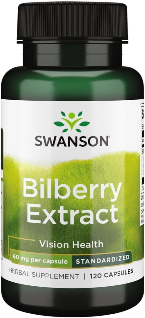 Extract de Swanson Bilberry (standardizat) 60 Milligrame 120 capsule