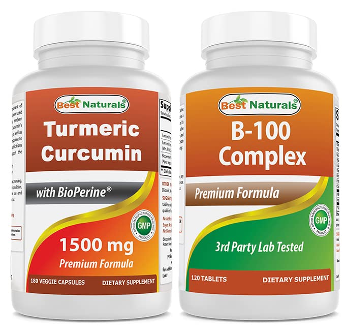 Curcumin turmeric 1500mg & B- 100 Complex