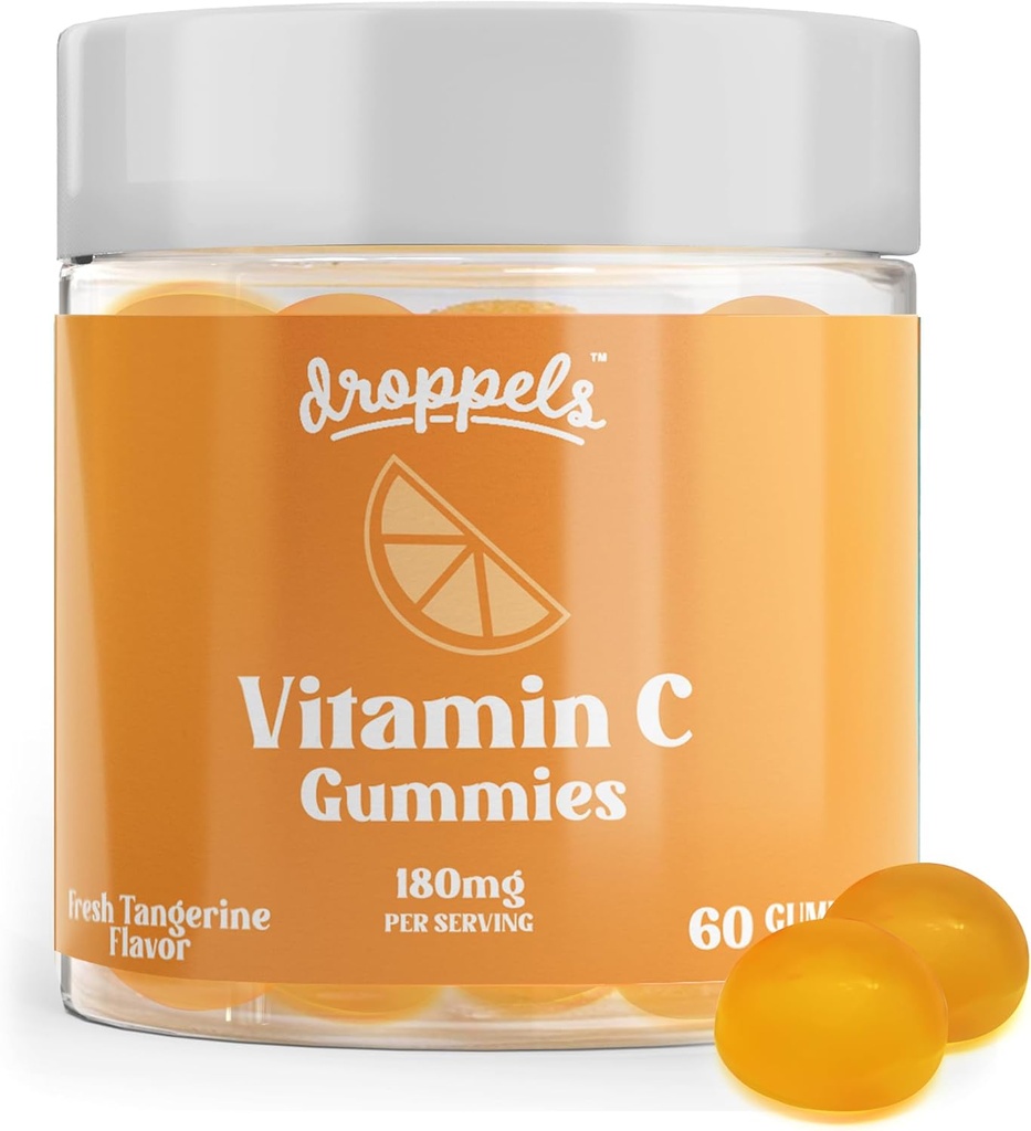 Droppels Vitamina C Gumies, 180 mg 