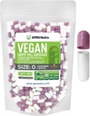 XPRS Nutra Dimensiune 0 Capsule goale - 100 Capsule Vegane goale conte - Pastile vegetariene DIY Capsule vegetale de umplere - Capse pentru pastile vegetale pentru Do-It-Yourself Suplimente (Lavender/White)