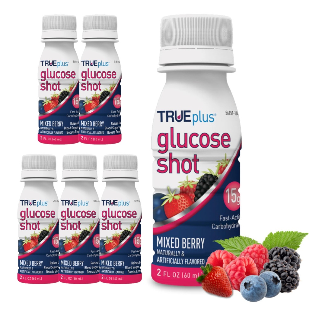 TRAUEplus® Glucoză 6 flacoane - mixt Berry