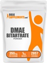 BulkSupplements.com DMAE Bitartrate Powder - Dimetilaminoetanol Bitartrat, DMAE Supliment - Neflavorat & Gluten Free, 350 mg per Serving, 1kg (2,2 lbs) (Pachet de 1)