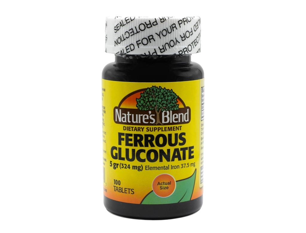 Blend tablete de gluconat feroase naturale, 100 conta