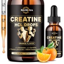 Creatine HCL Picături lichide pentru bărbaţi şi femei, 1500 mg Creatină lichidă clorhidrat, absorbţie ridicată, 2 Fl Oz Orange Flavor