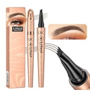 Q706 Eyebrow Pen, 4 Tips, Precise, Pe termen lung, rezistent la apă Sprânceană machiaj (2# Dark Brown)