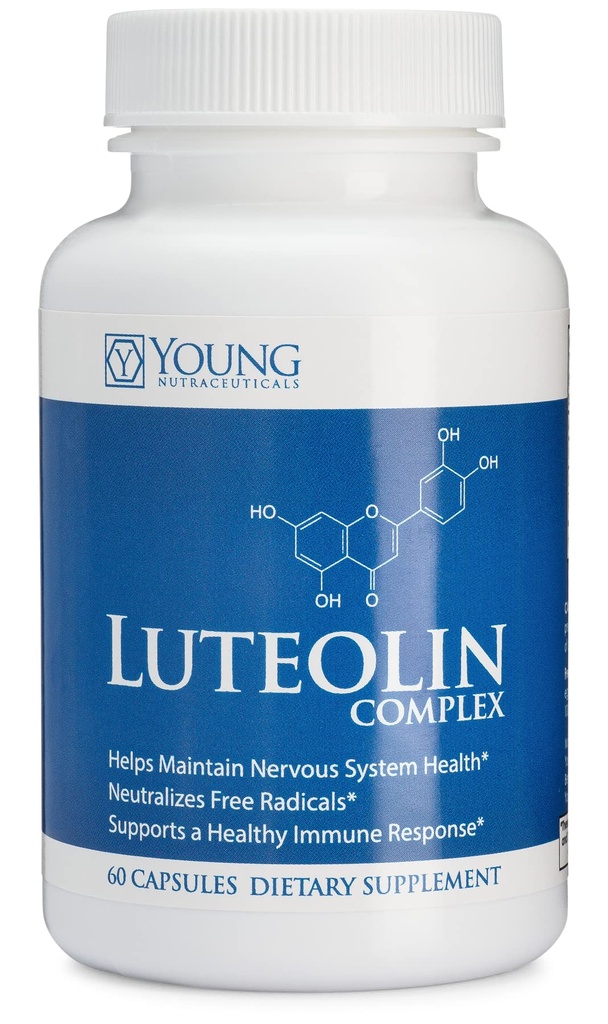 Mirica YoungNutra Luteolin Complex - Susţine un răspuns imun sănătos şi ajută la menţinerea sănătăţii sistemului nervos * - 60 Capsule
