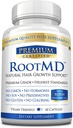 RootMD - Stimularea cresterii parului, Rejuvinate Folicule, Imbunatatirea circulatiei scalpului - Biotin, cupru, tocoferil acetat, Saw Palmetto - Toate Natural Vegan Friendly - 60 capsule