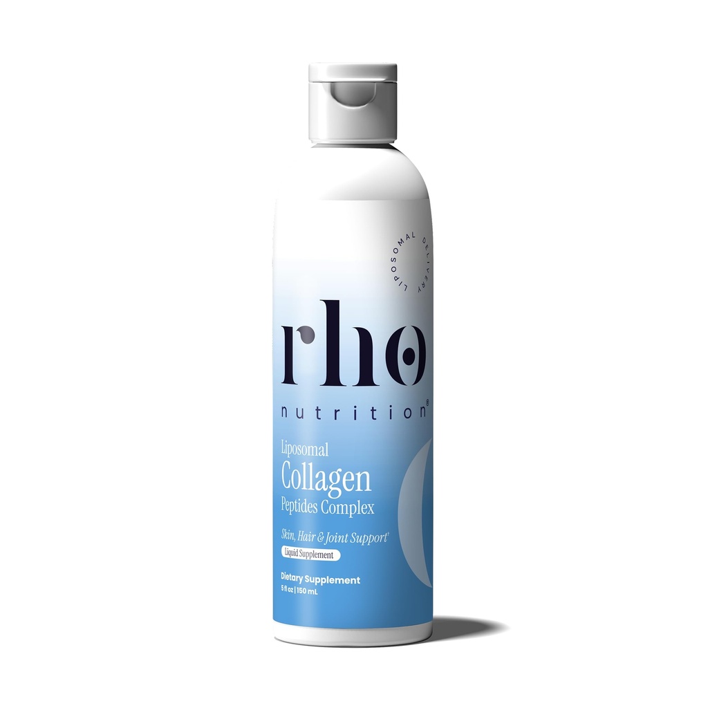 Rho Nutriție Liposomal Colagen Peptides - Supliment lichid de mare absorbție - susține elasticitatea pielii, sănătatea comună și vitalitatea generală pentru îmbătrânirea sănătoasă, 5 fl oz