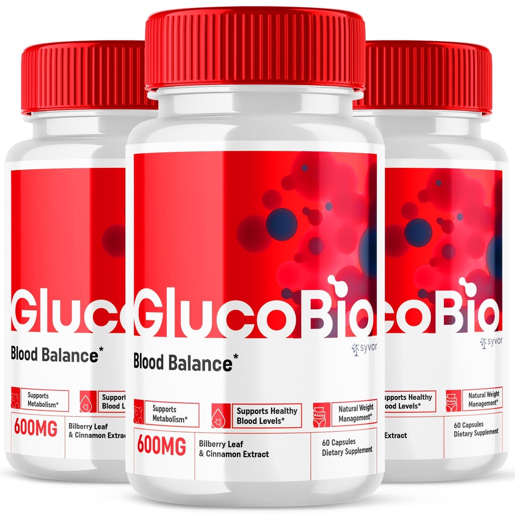 (3 Pack) Glucobio Capsule, Gluco Bio Advanced Glyco Support Formula pastile, Glucobio Suplimentul Extra Putere, Glucobio Ingrediente naturale Glycogen Suport, Gluco Bio Glycogen Recenzii (180 capsule)