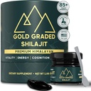 Shilajit Resin 500mg High Potency, Shiajit Pure Himalayan Organic, 85+ Trace Minerals & Fullous Acid 