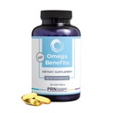 PRN DE Omega 3 Supliment - 120 Softgels, 30-Day Supply - rTG Omega 3 Acidi grasi cu 1680mg EPA, 560mg DHA & Vitamina D pentru piele, comun, creier, ochi si inima sanatate