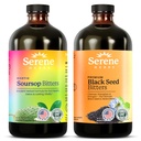 Serene Herbs Soursop Bitters Lichid & Black Seed Seed Bundle 