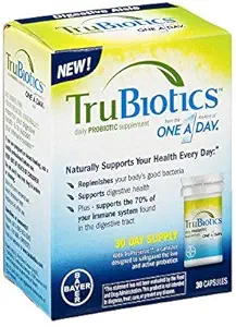 TruBiotics Daily Probiotic, 30 capsule - Gluten gratuit, Soy gratuit Digestive + Immune Health Supplement for Men and Women (Pachet de 6)