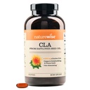 NatureWise CLA 1250 - Conjugat Acid Linoleic Supliment pentru femei și bărbați, Nu Stimularea, Sprijină Greutate Sanatos, Obiective de Fitness - Non-GMO, Gluten Free - 180 Softgels[2-Month Supply]