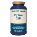 Psyllium Husk capsule de 500 mg pentru sanatate digestiva, fibra cu baza de plante, 200 conte