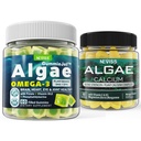 Algae Omega 3 Gume + Alge marine Gummies Calciu Bundle
