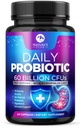 Probiotice 60 miliarde CFU - 10 tulpini + enzime digestive și prebiotice - cele mai bune probiotice pentru femei și bărbați, susține imune, sanatate guta, constipație ocazională, diaree, gaz și balonare - 60 capsule