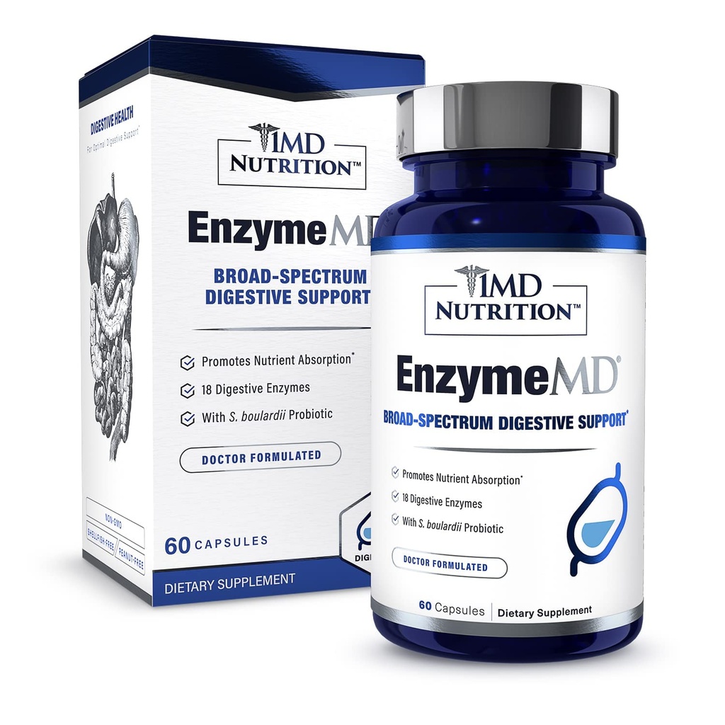 1MD EnzymeMD nutrition - Digestive Enzims Supplement - Doctor Formulated 