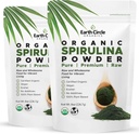 Earth Circle Organics Spirulina Powder, Kosher, Raw and Non-Iradiated 