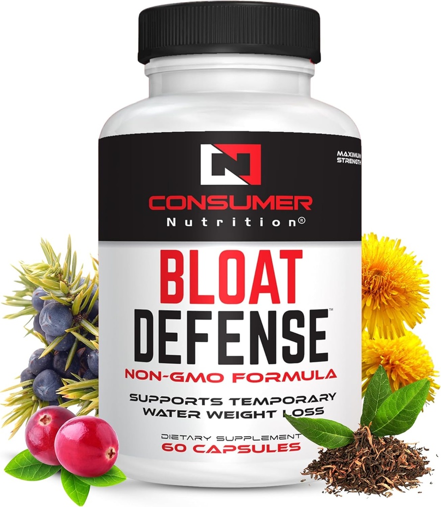 Pastile diuretice de apă Flush Putere maximă - Reţinerea apei şi Pastile de apă departe pentru femei şi bărbaţi cu cidru de mere Oţet, şi frunze de păpădie pentru balonare 60 capsule