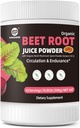 Sfeclă Root Powder 7000mg, High Concentrated Organic Beet Juice Powder with Reishi Mushroom, Superfood Supplement Beetroot Drink for Circulation and Endurance, Vegan, Sugar-Free