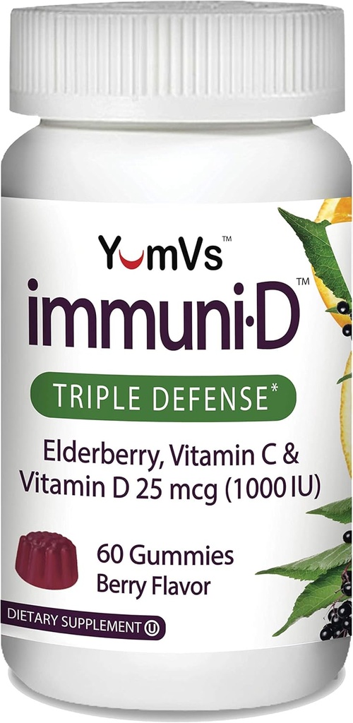 ImmuniD Gummies elderberry de YumVs 