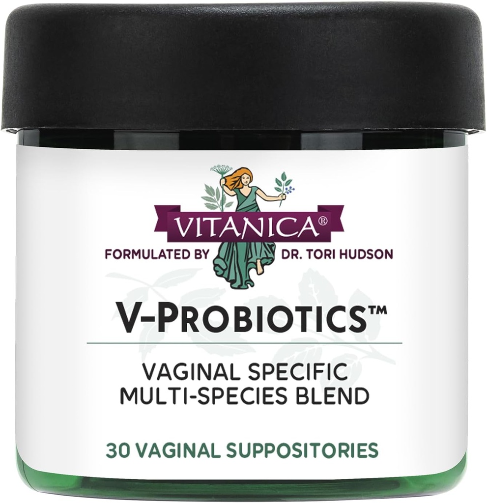 Vitanica V-Probiotice - Probiotice pentru femei - Sacrificii vaginale cu Lactobacillus Rhamnosus, Gasseri & More - Suplimentul pentru sanatate feminina - Doamna - 30 Sa presupuneri vaginale