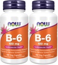 Acum Suplimente, Vitamina B-6 (Piridoxină HCl) 100 mg, Cardiovascular Health*, 100 Veg Capsule (Pachet de 2)
