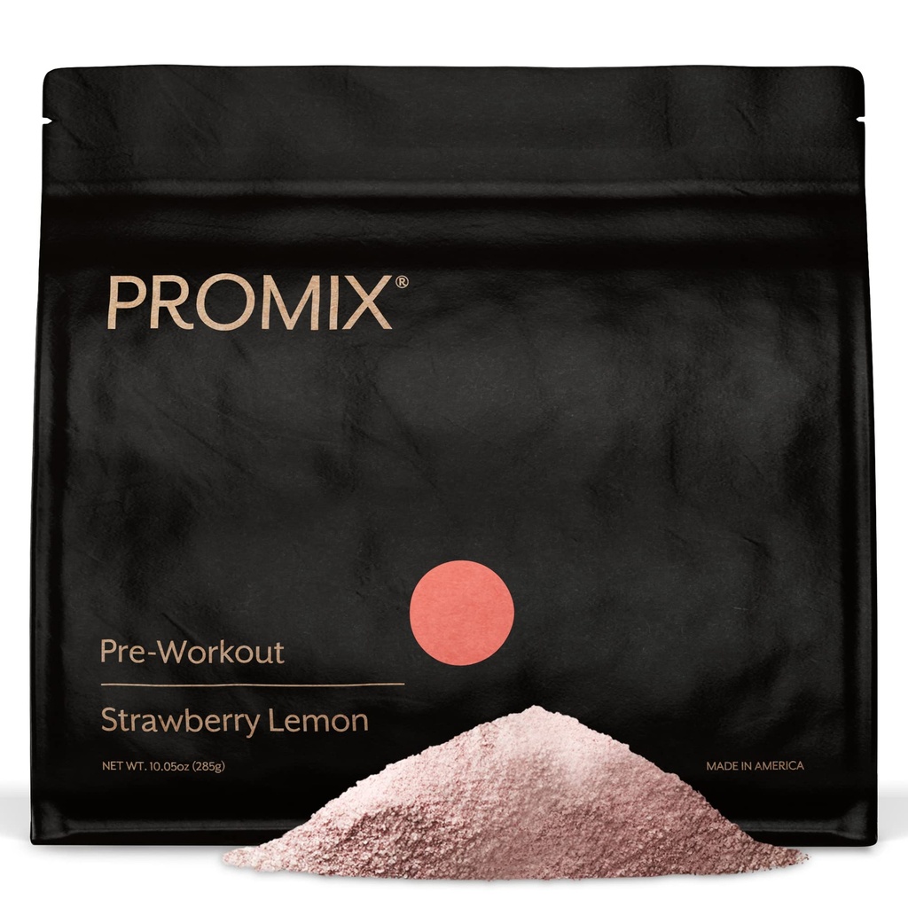 Promix Pre-Workout Powder, Căpșuni Lemon 