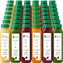 7 Ziua Juice Cleanse de Fountain Raw, All Natural Raw Detoxe Cleanse, Juicing for Body Rest, Rece Presed Juice Rapid, Great Way to Jumpstart a Healthy Diet, 42 Sticla 12ozs, 7 Ginger Shots