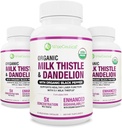 Absorbtie maxima USDA organica Milk Thistle Potent 5:1 Extract concentrat (rezistenta 2000 mg) & Organic Dandelion Root 