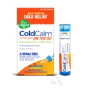 Boiron ColdCalm On The Go Rece Relief for Sneezing, Runny Nose, Nasal Congestion, and Sore Throat - 2 Count (160 Pellets)