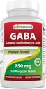 Cele mai bune Naturale Suplimentul GABA 750mg 180 Capsule vegetale, Naturale Sleep Aid