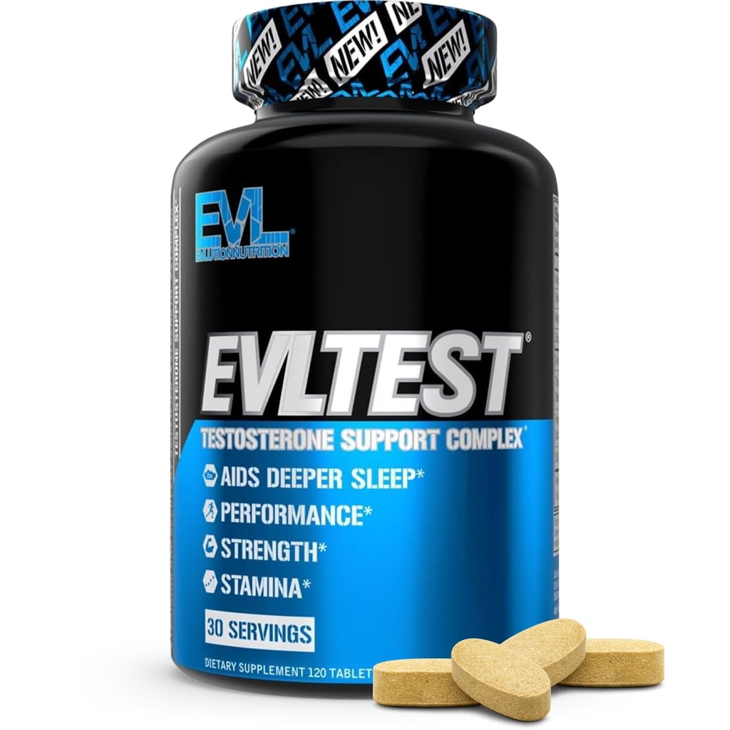 EVL Booster complet testosteron pentru bărbați - post antrenament de recuperare Testosteron Supliment cu DIM Plus D Acid aspartic și Tribulus - EVLtest Estrogen Blocker pentru bărbați Post Workout Supliment