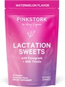 Pink Stork Alăptarea Dulciuri Supliment, Alaptarea Snacks-uri cu Schinduf și Mulk Thistle pentru a sprijini alimentarea cu lapte matern - 30 Pepene verde Drops bomboane (Packing May Vary)