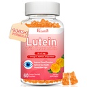 Lutein si Zeaxanthin Suplimente Gumies, Advanced Eye Vitamina cu Bilberry, Saffron, Seminte de struguri, Omega 3 pentru sanatate maculara, ochi uscat, functie vizuala - Orange Flavor, 60 Conte