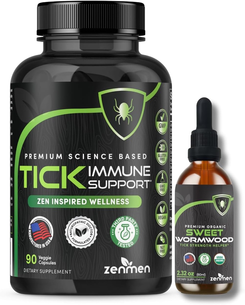 Suport imun Zenmen: Tick Suport Immune şi Sweet Wormwood Tincture