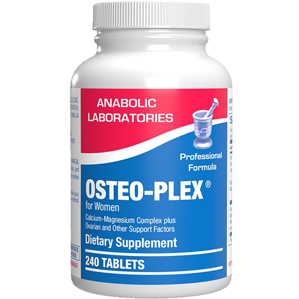 Osteo-Plex Bone Health Supplement for Women - Clinic Formula Bone Concentration Supplement with Magneziu Calciu Vitamina D3 & Trace Minerals Complex - Easy to Swallow Gentle Tablets - 240 Count