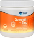 Trace Minerale Querbetin Plus zinc pulbere - Antioxidant supliment pentru suport imunitar - Minerale Supliment SIDA Sanatate cardiovasculara - Include vitamina C & Ionică - Crema portocalie, 120g (30 Servings)