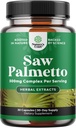 Extra Putere Saw Palmetto Extract - Advanced Herbal Complex pentru sanatatea parului si suport urinar cu plante Sterols & Flavonoids - Potent Herbal Supplement cu 500mg per Servire - 30 capsule