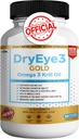Ochi uscat 3 Omega de aur 3 Krill Oil Extra Putere, 60 Softgels, suport ochi uscat, non-GMO, Gluten Free, Sugar Free (1)