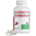 Bronson Resveratrol 500 Complex Standardizat Trans-Resveratrol + Seminte de struguri si extract de vin rosu, 60 capsule