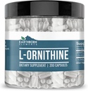 Elemente pământene (200 Capsule L-Ornitină HCl, Aminoacid, Sinteza proteică