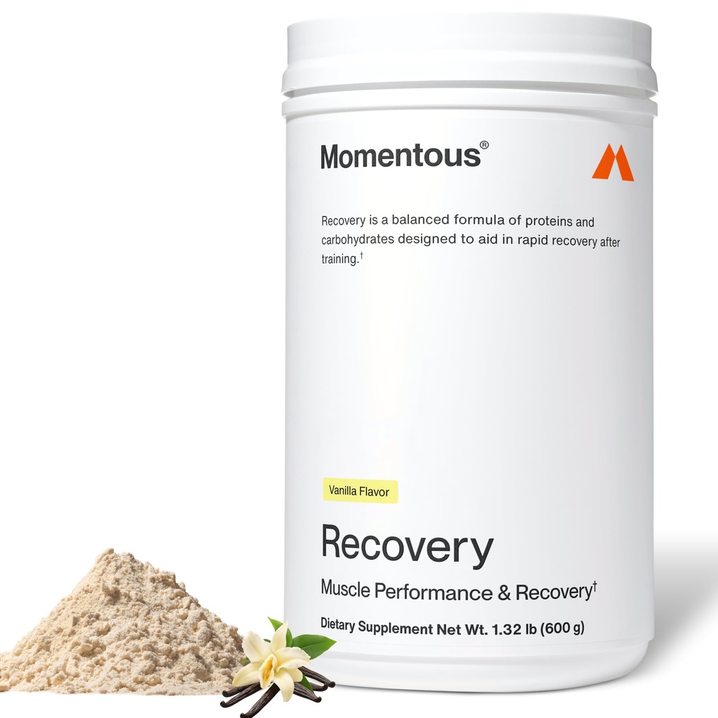 Recuperare Momentous Grass-Fed Whey Pulbere de proteine - 20 g Post-Whey Proteina Izolată - NSF Certificat pentru Sport - Gluten-Free - 15 Serviri - Vanilie - Pachet mai Vary