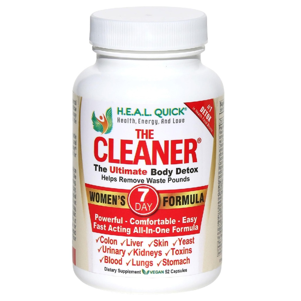 Century Systems The Cleaner Detox, puternic 7-Day Complete de curățare internă Formula pentru femei, Suport Digestive Health, 52 Capsule vegetariene
