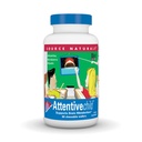 Sursa Naturals Attentive Child - Cognitive Nutrients sanatoase pentru copii activi - Imbunatatirea focusului si atentiei cu DMAE, Magneziu, Zinc si extract de seminte de struguri - 60 Wafers Chembable.
