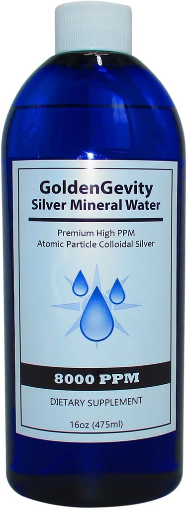 8000 PPM Bioactive Atomic Crussel Silver, 16 oz 
