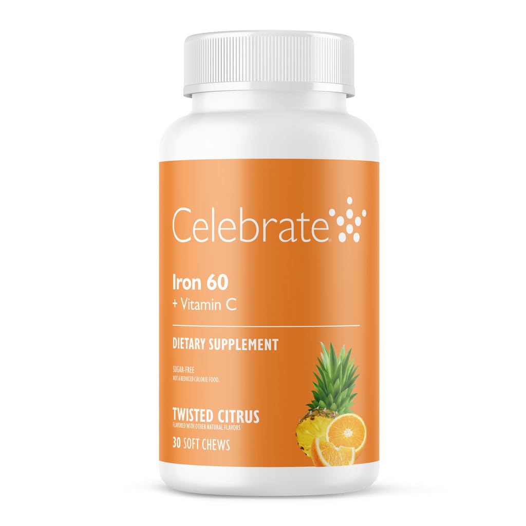Celebraţi Vitamine Suplimentul de fier cu 60 mg Fier & Vitamina C 