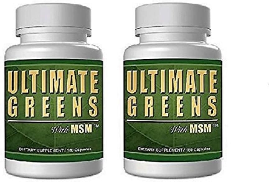 Sănătate de zi cu zi, Verzi Ultimate cu MSM 360 capsule, 1925 mg Vegan prietenos Superfood supliment de alimente fără OMG Gluten Alcalizare Gratuit Nutrients 2 luni de aprovizionare