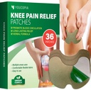 Youcopia genunchi durere relief patch-uri: 36 Conte naturale Herbal liniște pastă pentru mușchi de lungă durată și ajutor articular - Mugwort artrita cald patches Kit